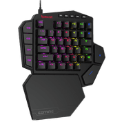 Redragon Diti K585 RGB Backlit 42 key N-key Rollover Gaming Keyboard Spill Proof Design One-Hand Mechanical Keyboard with Wrist Rest