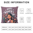 thumbnail image 6 of COMIO International Women's Day Throw Pillow Cases Cover Decorative Cushion Cover Pillowcases Decor for Sofa Couch &nbsp;2pc, 6 of 6