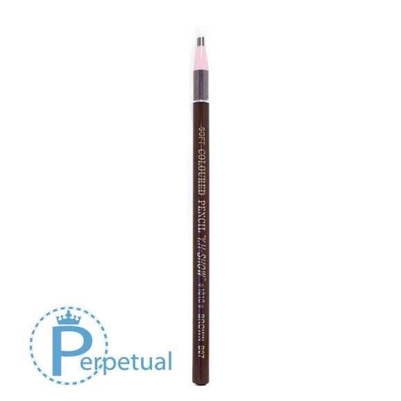 Waterproof Permanent Makeup & Microblading Wax Grease Pencils Eyebrow Lip Design (1 Pencil, Brown 7 Coffee Brown)