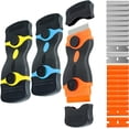 thumbnail image 1 of 3 Pack Double Edge Razor Blade Scraper Set with 20 Pcs Replacement Scraper Blades, Multi-Purpose Scraper Cleaning Tool for Scraping Labels, Decals, Stickers, Paint from Glass, Stovetop, Subfloor, 1 of 6