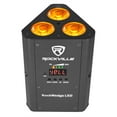 thumbnail image 3 of Rockville ROCKWEDGE PACKAGE BLACK (6) Battery Powered Wireless DMX Lights+Case, 3 of 12