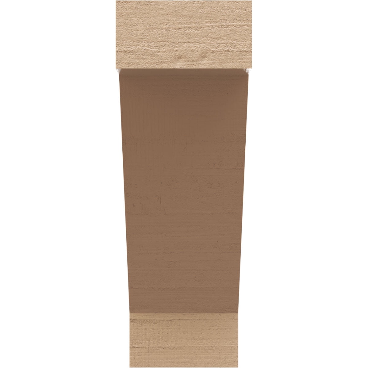 2"W x 4"D x 6"H Classic Burlington Rough Cedar Woodgrain TimberThane Corbel, Primed Tan