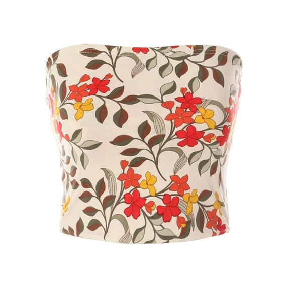 MixMatchy Women's Ultra Comfortable Knit Crop Tube Top