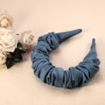 thumbnail image 6 of Unique Bargains 1 Pcs Solid Color Pleated Headband  for Women Hairband Hair Hoop Hair Accessories Blue, 6 of 7