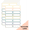 Morandi, variant on 480 Pcs 3"×1" 8 Colors Removable Label Stickers – Self-Adhesive Rectangular Labels | Water Oil Tear Resistant for Food Containers, Classroom & Home Storage (30 Sheets)