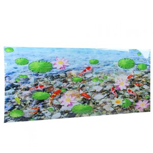 Tbest Fish Tank Background Poster, 48x19.7in Fish Aquarium Backdrop 3D PVC Waterproof Adhesive Fish Tank Wallpaper Sticker For Aquarium Fish Tank