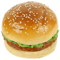 thumbnail image 1 of Hamburguesa realista, simulación de hamburguesa falsa, accesorio para fotografía de alimentos en panaderías., 1 of 7