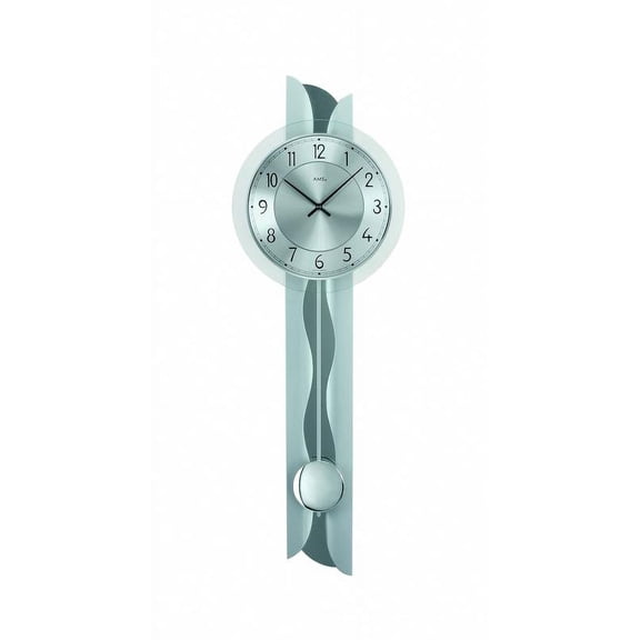 Modern wall clock with quartz movement from AMS AM W7216