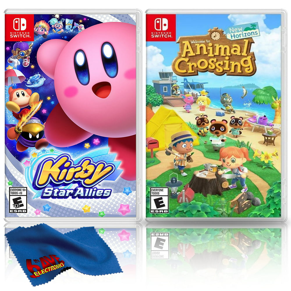 Kirby Star Allies Animal Crossing Two Games Bundle Nintendo
