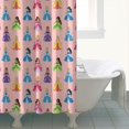 thumbnail image 4 of Colorful Princess Pattern Shower Curtain 72"x84" ,Bathroom Decorative Shower Curtains Set with 12 Hooks,Modern Waterproof Washable Shower Curtain, 4 of 6