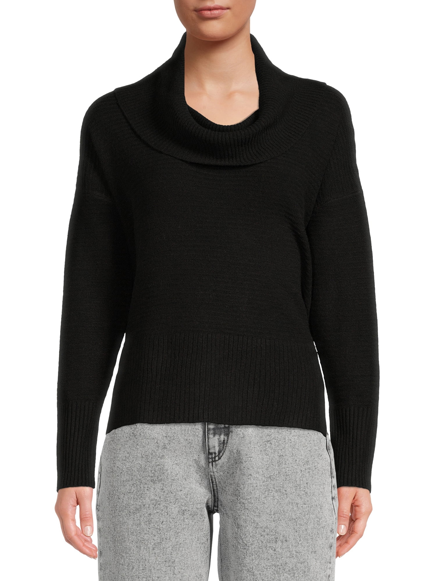 Women's Long Sleeve Cowl Neck Knit Sweater main image 0