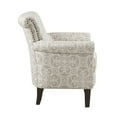 Madison Park Brooke Tight Back Club Chair with Natural Finish MP100