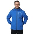 thumbnail image 3 of Men's Jacket Lightweight Waterproof Hooded Rain Jacket Outdoor Raincoat Shell Jacket for Hiking Travel, 3 of 13