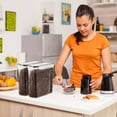 thumbnail image 3 of Sorbus Clear Plastic 2-Pack Airtight Coffee Bean Storage Container Set with Easy-Access Lids - Keeps Coffee Beans Fresh, BPA-Free, 3 of 5
