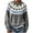 Z1--Gray, variant on SeekIslan Women's Sweaters with Fair Isle Pattern Crew Neck Long Sleeve Knit Sweaters