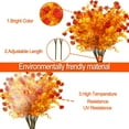 thumbnail image 3 of 12PCS Fall Artificial Flowers UV Resistant Plants Fall Decorations, Faux Plastic Eucalyptus Greenery Shrubs Fake Plant Autumn Indoor Outdoor Home Fireplace Garden Thanksgiving Decor(Color Mix), 3 of 5