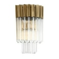 thumbnail image 5 of Design Living 3-Light D6.3'' Brass Stainless Steel Frame Wall Sconce, 5 of 5