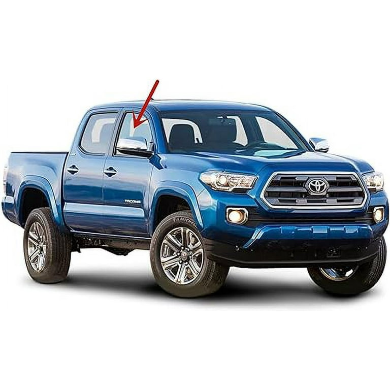Driver Left Side Rear Door Window Door Glass Compatible With Toyota Tacoma Pickup 4 Door Crew Cab 2016 2023 Models