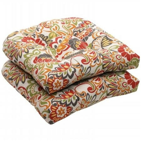 UPC 751379450117 product image for Pillow Perfect 450117 Zoe Multicolor Wicker Seat Cushion (Set of 2) | upcitemdb.com