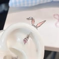thumbnail image 6 of Unique Peach Rabbits Ear Cuff Allergy Resistant Cartilage Earring Dainty Jewelry Ear Studs Perfect For Everyday Styles, 6 of 8