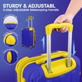 thumbnail image 4 of 3 Piece Hardside Luggage Set, Expandable ABS Spinner Suitcases (20/24/28) – Lightweight & Scratch-Resistant Travel Luggage, Blue -EL2401, 4 of 8
