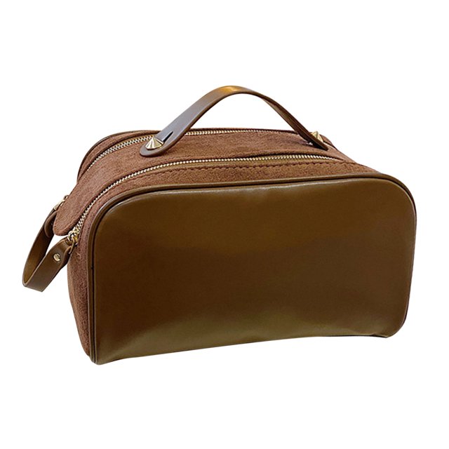 Bolso cosmético de PU Bolso organizador cosmético portátil para regalos navideños (B) Ehuebsd Cuidado Belleza