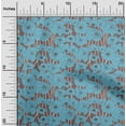 thumbnail image 2 of oneOone Viscose Chiffon Medium Blue Fabric Abstract Floral Sewing Material Print Fabric By The Yard 42 Inch Wide, 2 of 4