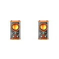 thumbnail image 1 of Seitruly Altavoz inalámbrico Clear Mecha Style Stereo Audio Music Player para camping Rhythm Speaker Naranja 2piezas, 1 of 6
