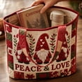 thumbnail image 5 of Christmas Quilted Tote Bag, Stitched Quilt Craft Holiday Tote, Durable Polyester Shopping Bag, Thoughtful Holiday Gift Option For Family And Friends, 1Pcs,Gnome, 5 of 5