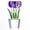 Pink Blue Purple Tulip, variant on Qianwei Crystal Tulips Flowers Figurine Green with Vase - Glass Flower Bouquet Collectible Figurines Crystal Office Home Decor Paperweight - Tulip Gifts for Women Mom Bestfriend Wedding Anniversary