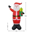 thumbnail image 2 of 8 Ft. Red Plastic Inflatable Santa, 2 of 5