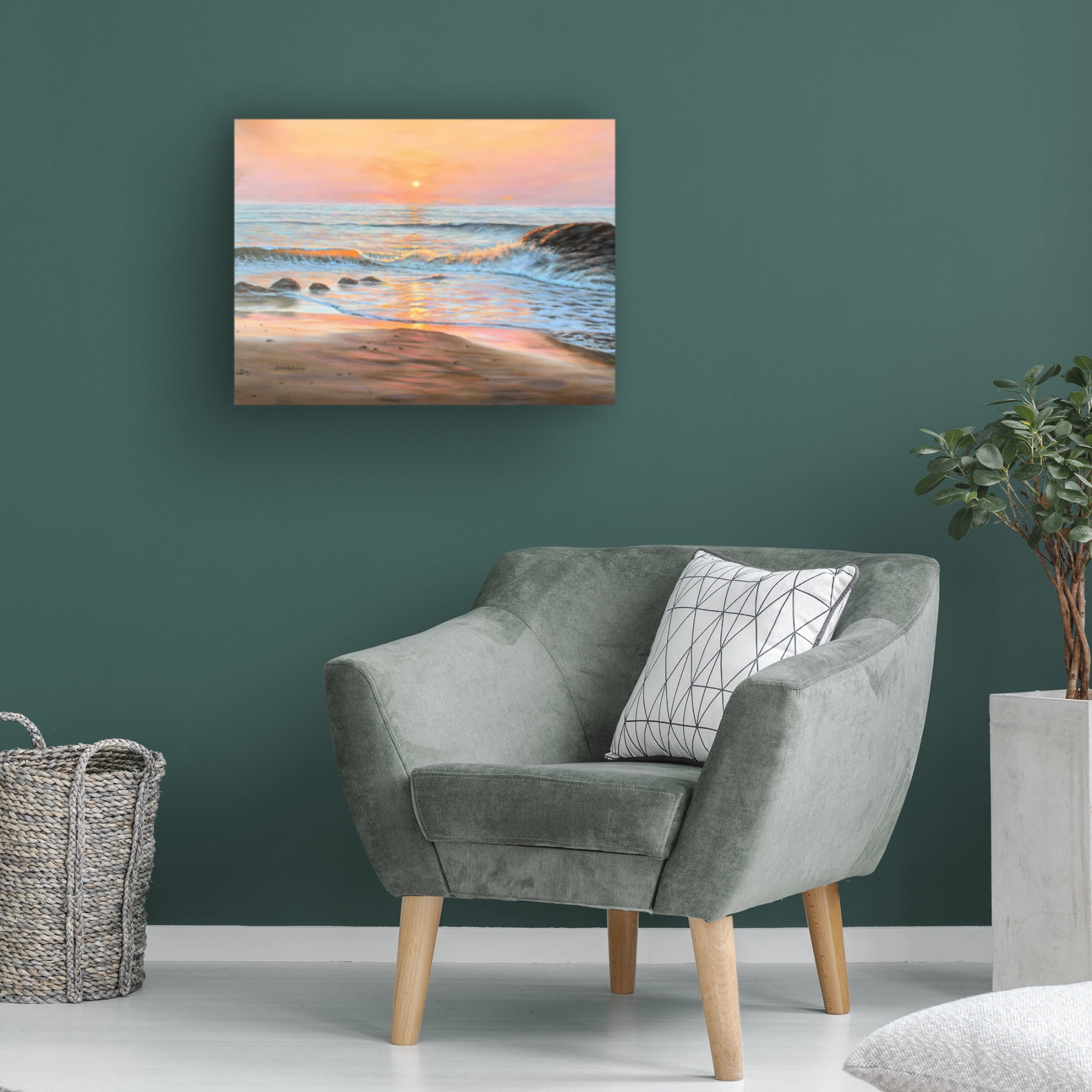 Canvas Wall Art - Bruce Dumas 'Scarborough Splendor' Wall Art for Living Room, Bedroom, or Office Décor by Trademark Fine Art - 47 x 35 Inches