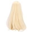 thumbnail image 2 of Poupée Jouet Poupée Cheveux Longs Faux Cheveux Diy Poupée Cheveux Longs Jouet Tête de Poupée Tissu en Maille Émoussé Frange Cheveux Longs Faux Cheveux pour Simulation Diy Poupée Modélisation Couleur Or, 2 of 8