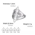 thumbnail image 3 of lanema Knot Wide Statement Fashion Witches Knot Unique Finger Amulets Jewelry Birthday for Women Men, 3 of 16
