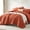 Burnt Orange, variant on Davulos Twin Comforter Sets , 5 Pieces Bed in a Bag ,Burnt Orange Beddding Comforter Sets with Sheets Solid Lightweight Bed Set for All Seasons