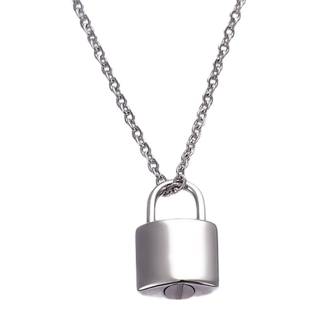 Collar colgante de cremación Zulema Mini encanto bloqueo para cenizas de mascotas
