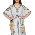 thumbnail image 4 of Moomaya Womens Long Beach Kaftan Beachwear Bikini Coverup Dress Kaftan Plus Size, 4 of 6