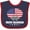 Navy and Red, variant on Inktastic Proud Military Grandson Us Flag Boys Baby Bib