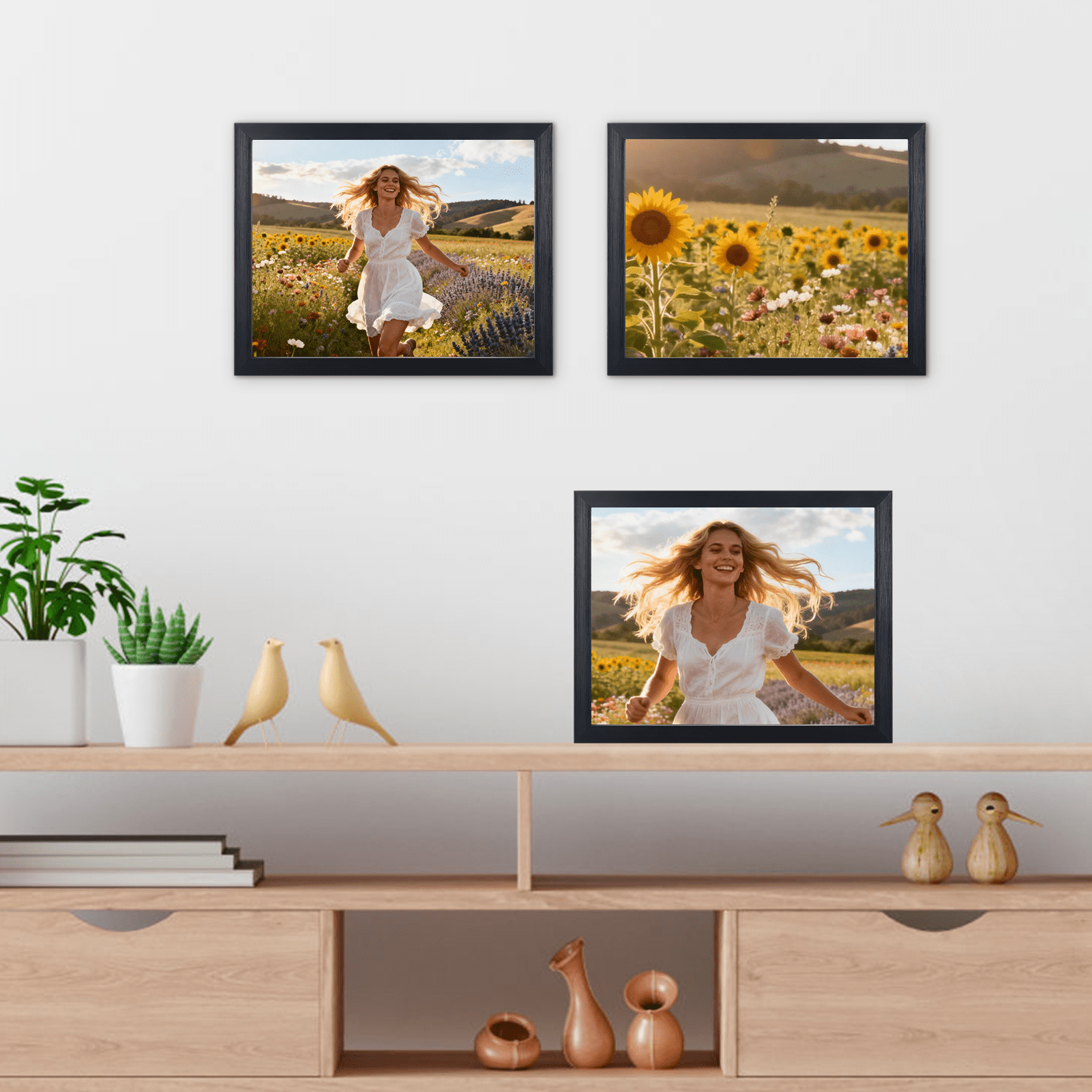 6 Pack 8.5x11 Picture Frames for Home Decor, Black