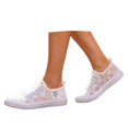 thumbnail image 3 of Elegant Knit Mesh Lace Up Flat Shoes for Casual Autumn Breathable Everyday Sneakers Women Comfortable Walking Outdoor Lightweight Flexible Sole, 3 of 8