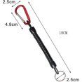 thumbnail image 3 of llavero espiral extensible 8pcs con el mosquetón del metal del color de D, llavero retractable de seguridad de la primavera Hy, 3 of 5