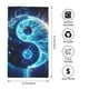thumbnail image 2 of Fotbe Blue Yin And Yang Toalla Premium con Patrón, Toalla de Microfibra de Secado Rápido, Ligera y Altamente Absorbente (27.5x16in), Ideal para Uso Diario, 2 of 6