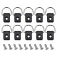 thumbnail image 1 of relayinert Kayak D Rings with Screws Kayak Tie Down Loop Waterproof Paddle Board Boat Canoe  for SUP Bungee Deck Rigging Loop Kayak Accessories, 1 of 8