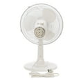 Mainstays 12" 3Speed Oscillating Table Fan, Model FT3013PW, White