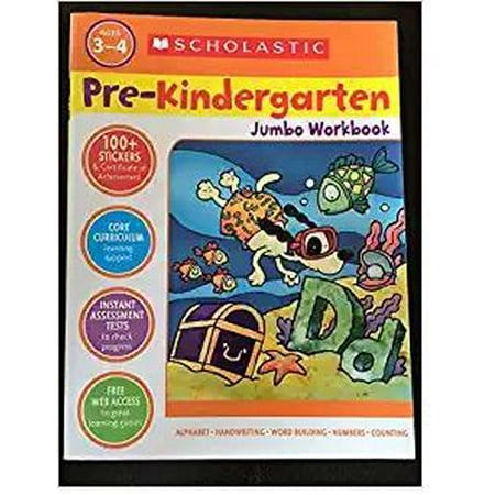 Pre-K Jumbo Wkbk By Scholastic (Hardcover) (Best Pre K Curriculum)