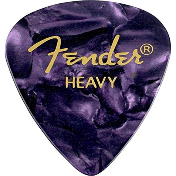 Púas para guitarra Fender Premium Celluloid 351 Shape Purple Moto