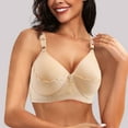 thumbnail image 4 of Women Thin Cup Middle-Elderly Comfort Bra - Underwire-Free, Soft Nylon Blend, Under Bust 62-84cm, Sizes 36-42, 4 of 4