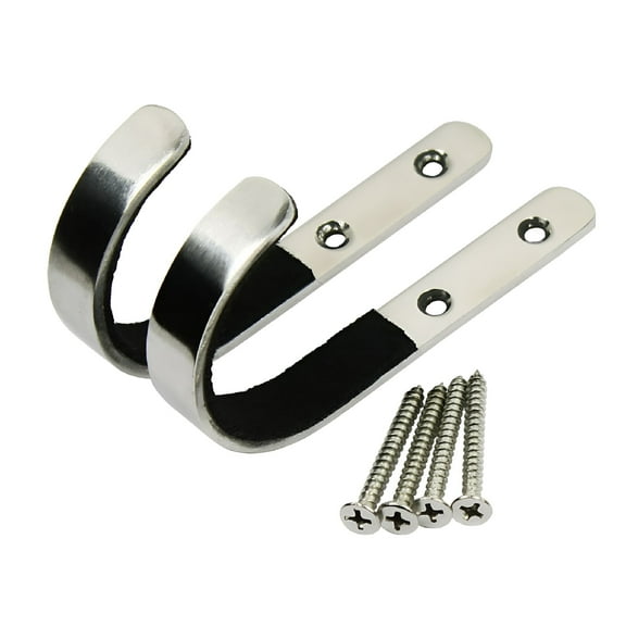LAMIRO Gun Rack Wall Stainless Steel Hangers Wall Mount Hooks Rack, 3.94"X0.51"X0.12"