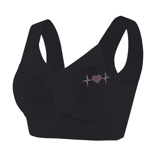 Large Size Without Ring Lace Vest Underwear Thin Side Side Breasts Gathered Adjustable Bra