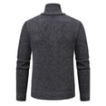 thumbnail image 5 of PNTUTB Mens Quarter Zip Knitted Pullover Sweater Casual Stand-up Collar Winter Warm Sweaters with Pocket, 5 of 6